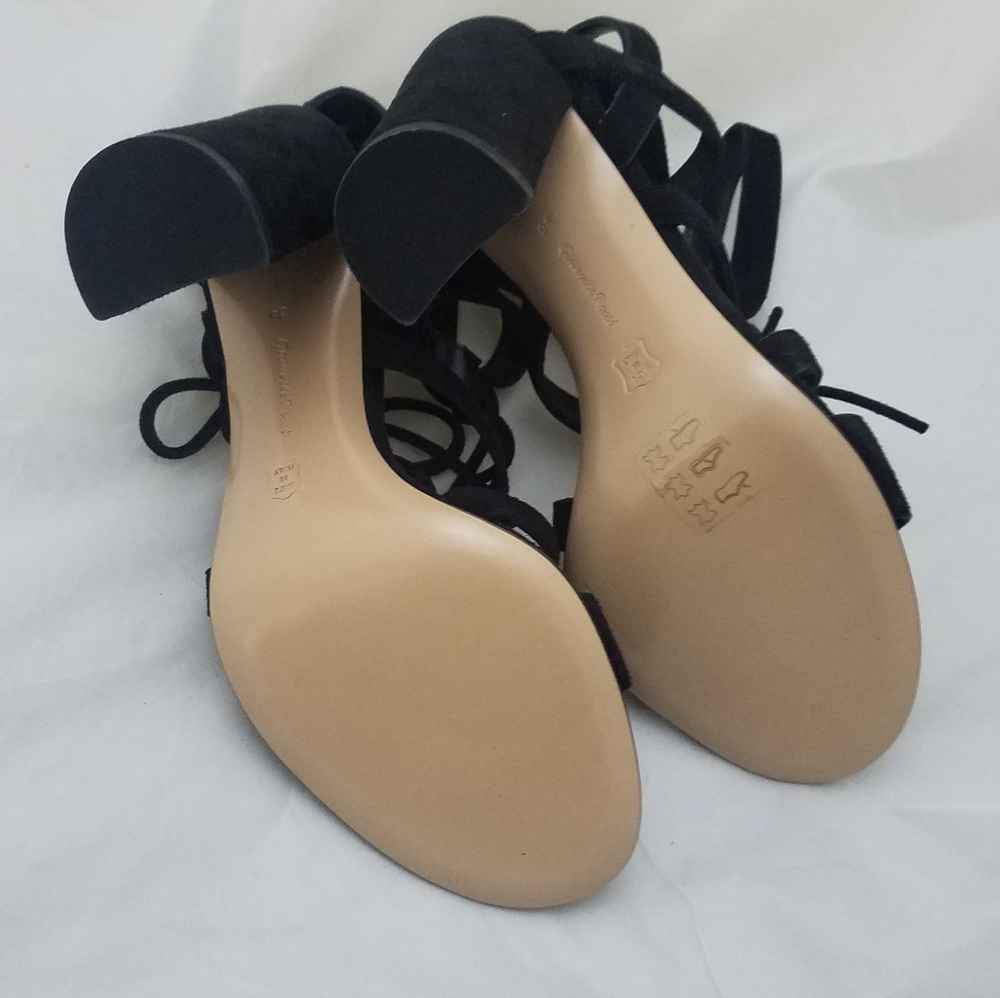 Gianvito rossi gladiator suede sandals black 36. No box. - Picture 5 of 5